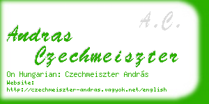 andras czechmeiszter business card