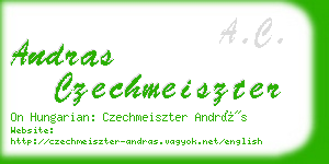 andras czechmeiszter business card